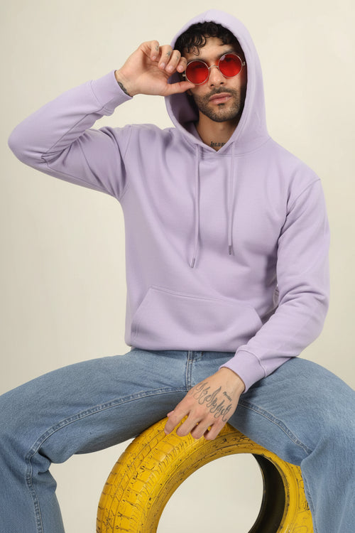 Red unisex cotton hoodie with kangaroo pockets