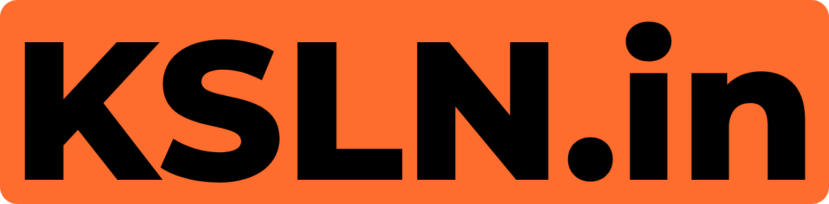 KSLN.in logo on an orange background